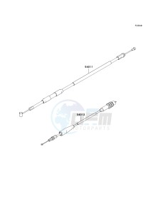 KX 250 R (R6F-R7F) R6F drawing CABLES