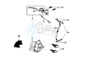 EURO MX EU2 - 150 cc drawing FRONT BRAKE SYSTEM