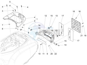 S 125 4T 3V ie drawing Rear cover - Splash guard