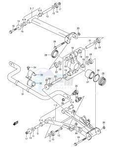 LT-A700X (E28-E33) drawing REAR SUSPENSION ARM