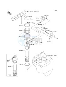 JT 1100 F [1100 STX D.I.] (F1-F2) [1100 STX D.I.] drawing FUEL PUMP