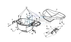 JET 4 50cc drawing HELMET BOX