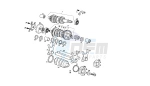 SENDA SM X TREM - 50 CC X TREM EU2 drawing GEAR BOX