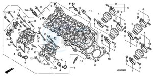 CB600FA3A Europe Direct - (ED / ABS ST 25K) drawing CYLINDER HEAD