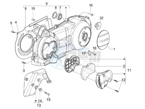 Nexus 125 e3 drawing Crankcase cover - Crankcase cooling