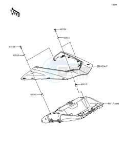 Z1000SX_ABS ZX1000MEF FR GB XX (EU ME A(FRICA) drawing Side Covers