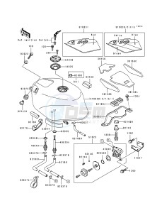 ZX 750 J [NINJA ZX-7] (J1-J2) [NINJA ZX-7] drawing FUEL TANK