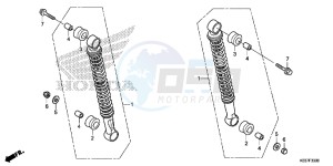 AFS110CSFF CB1000R 2ED - (2ED) drawing REAR CUSHION