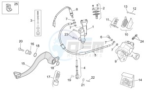 SXV 450 SXV 450-550 STREET LEGAL drawing Rear brake system