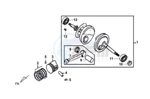 SYMPLY 50 drawing CRANKSHAFT / PISTON