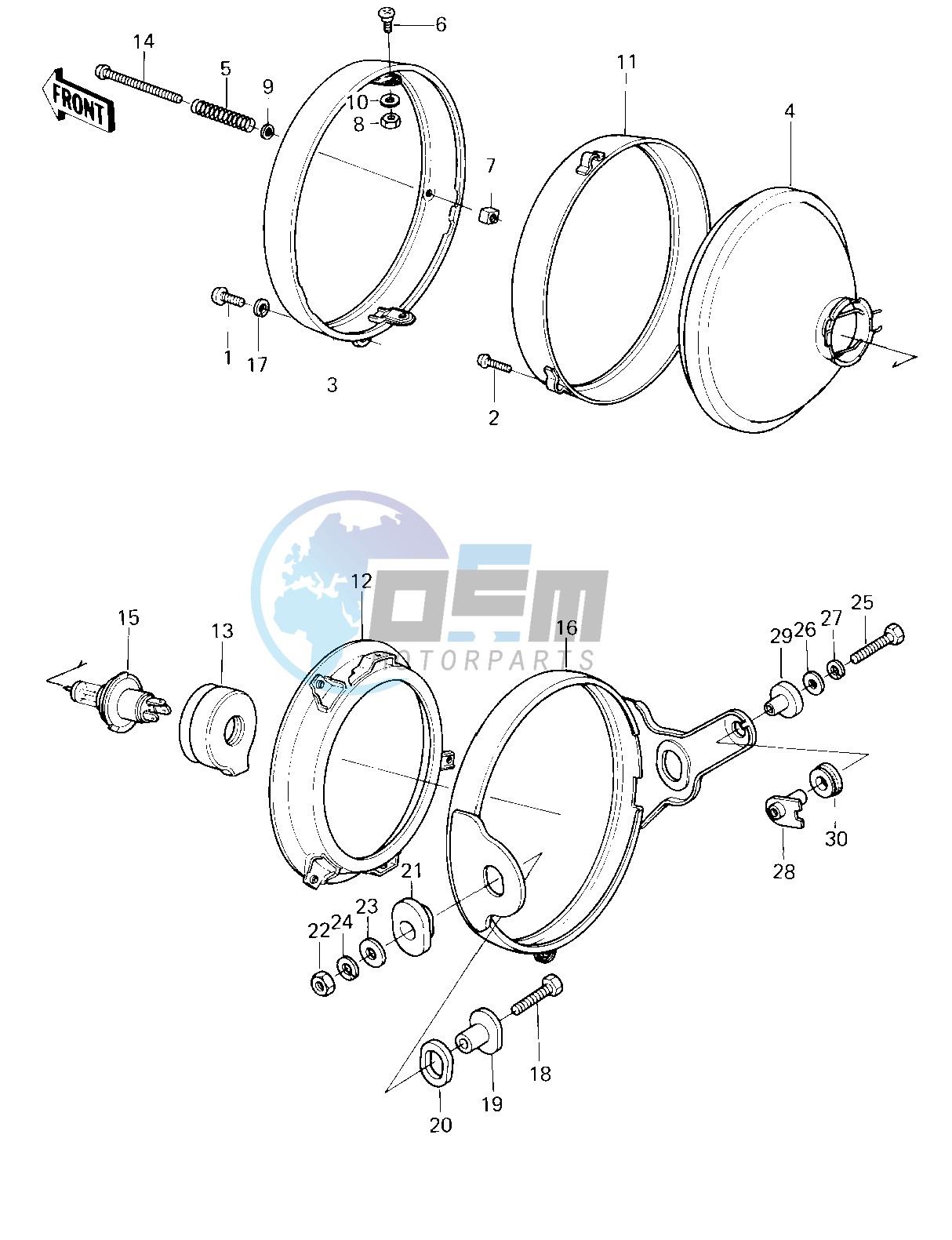 HEADLIGHT -- 80 D3- -