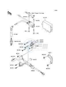 W650 EJ650C6F GB XX (EU ME A(FRICA) drawing Ignition System