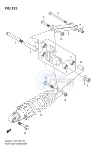 AN400 (E3-E28) Burgman drawing REAR CUSHION LEVER (AN400ZAL1 E28)