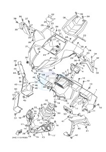 YXZ1000R SS YXZ10YESJ YXZ1000R SS (B0F3) drawing FRONT FENDER