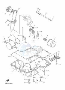 FJR1300D-AE FJR1300AE (B96L) drawing OIL COOLER