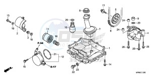 CB1000RD CB1000R UK - (E) drawing OIL PAN/ OIL PUMP