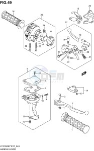 LT-F250 (E17) drawing HANDLE LEVER