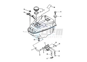 CR Z 50 drawing FUEL TANK