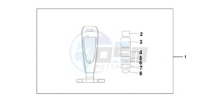 VT750CA9 Australia - (U / MME SPC) drawing LEATHER TANK BELT