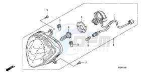 PES125R9 France - (F / CMF STC) drawing HEADLIGHT