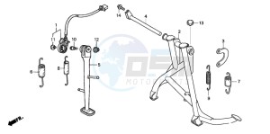 CBF600SA drawing STAND