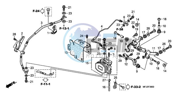 REAR VALVE UNIT (CBR600RA)