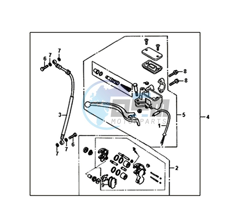 FRONT BRAKE MASTER CYLINDER / FIDDLE II 50 (25 KM/H) (AF05W4-NL) (E4) (L8-M0)