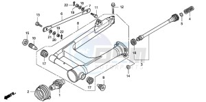 VT750C drawing SWINGARM