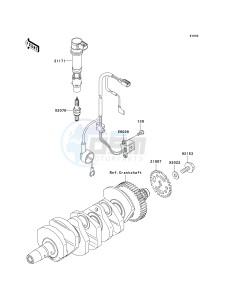 ZX 600 N [ZX-6RR] (N1) N1 drawing IGNITION SYSTEM