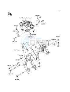 KX250F KX250ZEF EU drawing Engine Mount