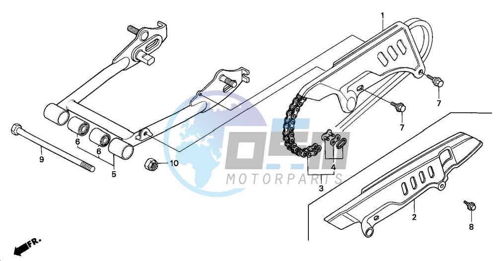 REAR FORK/CHAIN CASE