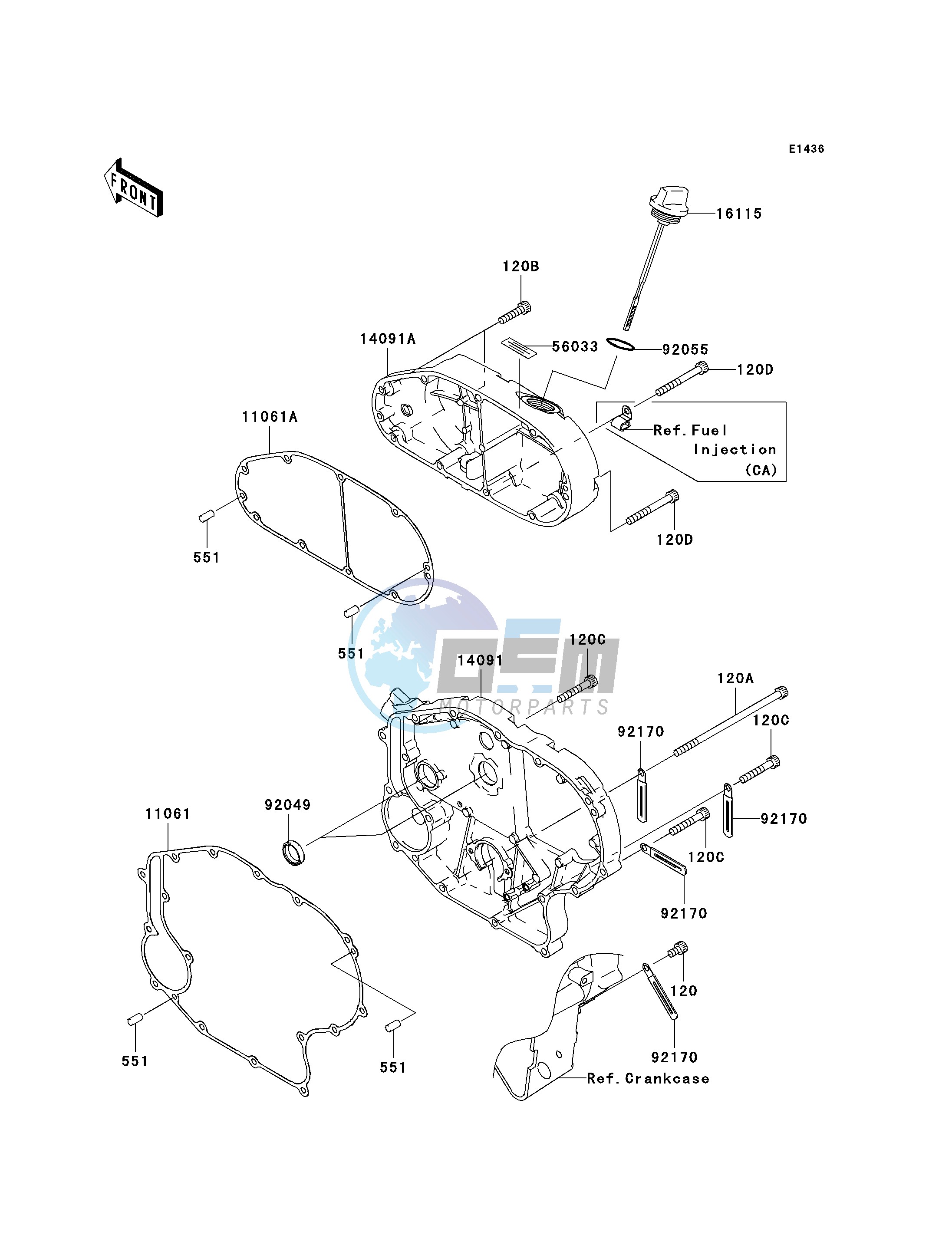 RIGHT ENGINE COVER-- S- -