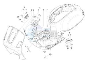 GTS 300 ie USA drawing Frame - bodywork