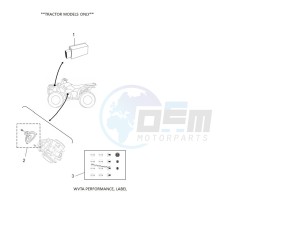 YFM700FWBD KODIAK 700 EPS (BGFM) drawing WVTA Performance, Labels