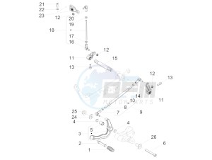 V9 Bobber 850 (USA) drawing Gear lever