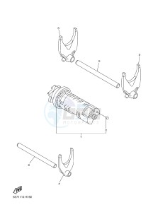 XVS950CUD-A XV950 ABS XV950 R-SPEC (BS54) drawing SHIFT CAM & FORK