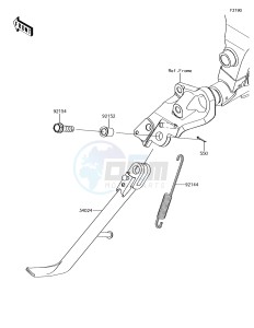 VULCAN S ABS EN650DHF XX (EU ME A(FRICA) drawing Stand(s)