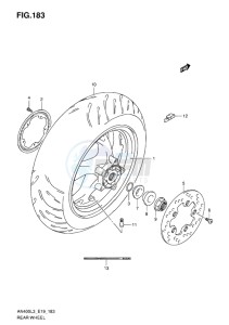 AN400Z ABS BURGMAN EU-UK drawing REAR WHEEL