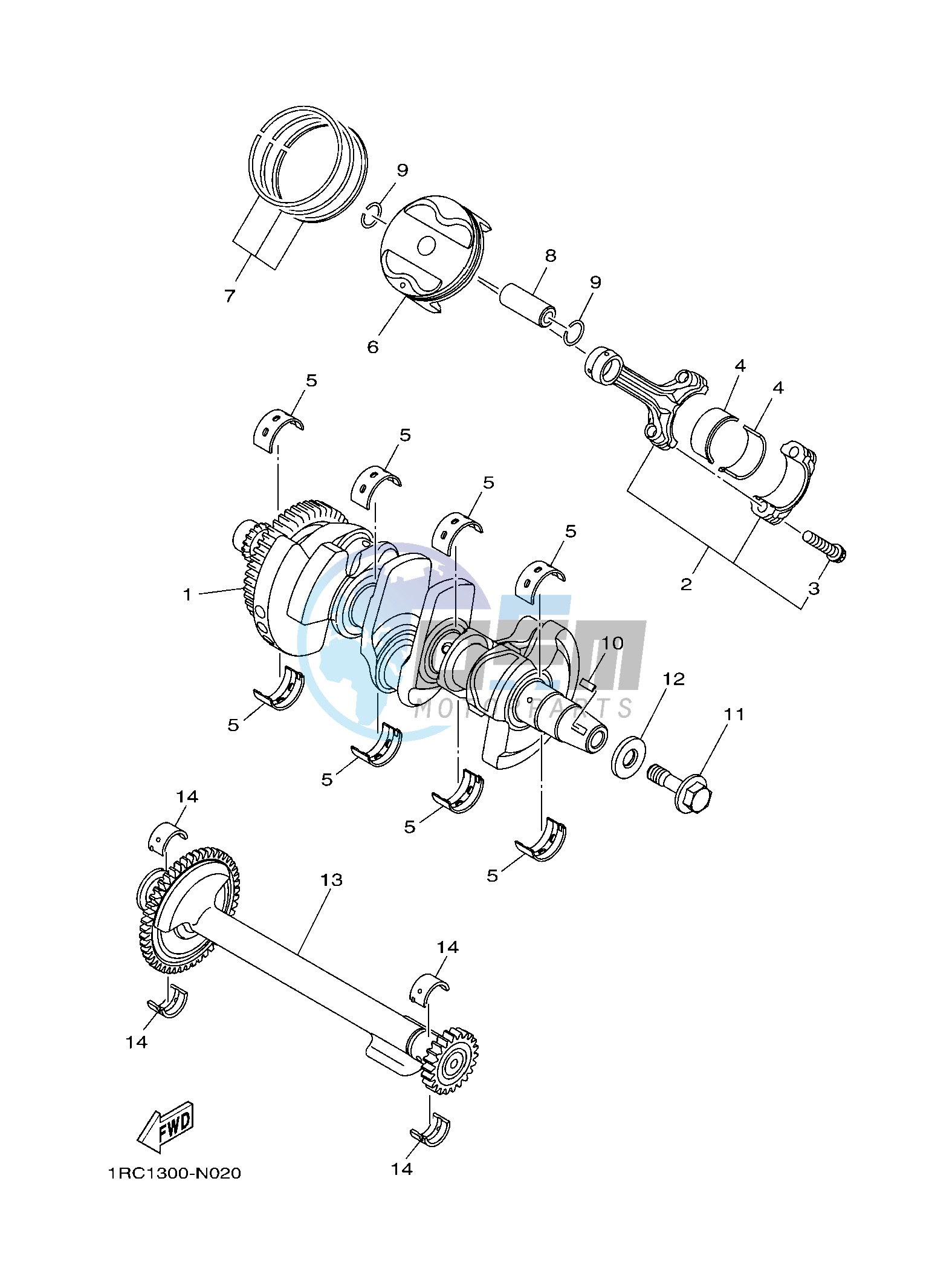 CRANKSHAFT & PISTON