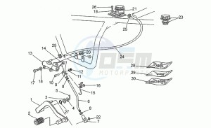 Nevada 750 drawing Rear master cylinder