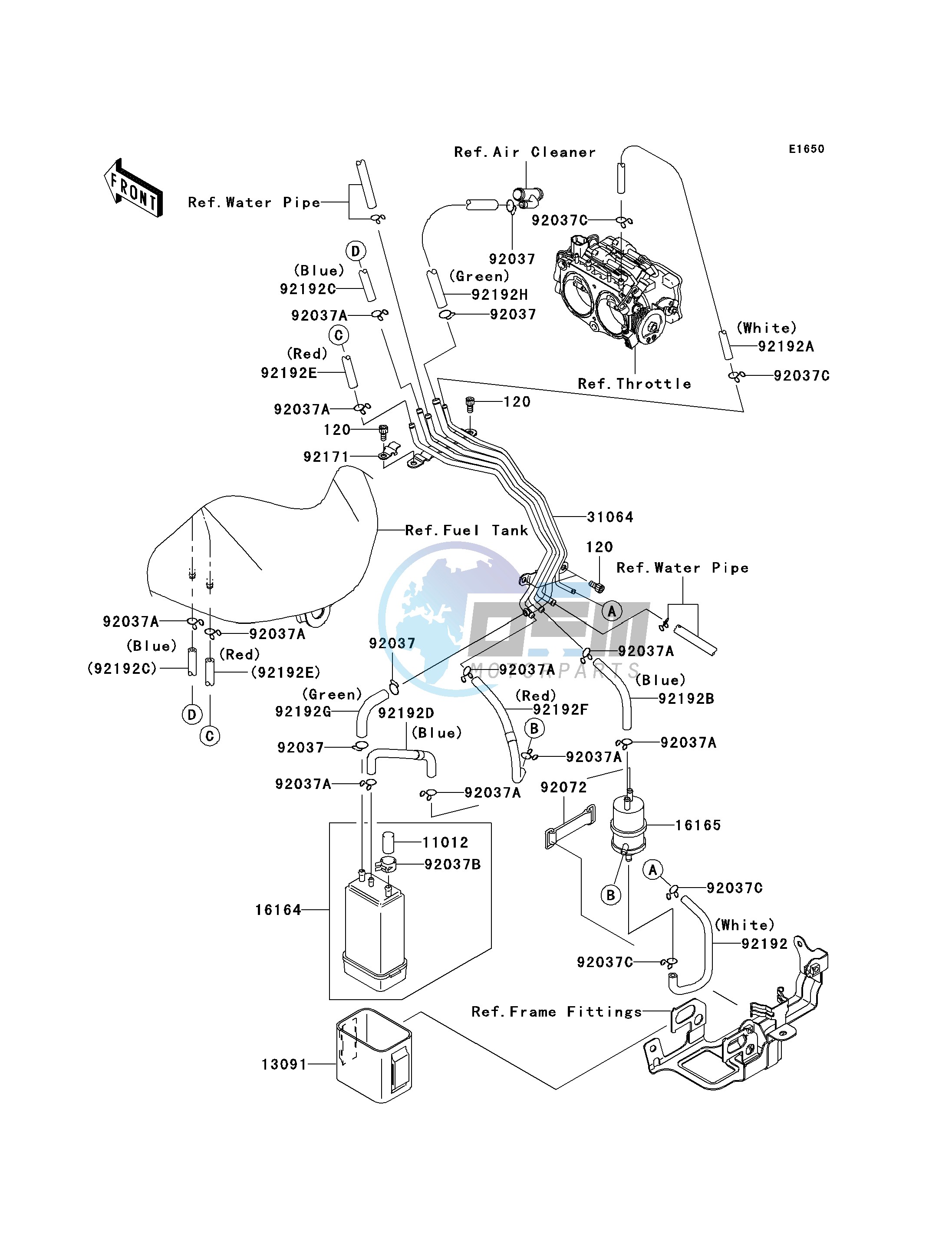 FUEL EVAPORATIVE SYSTEM-- CA- -