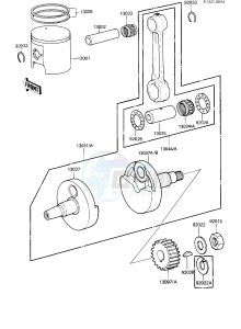 KDX 200 A [KDX200] (A1-A3) [KDX200] drawing CRANKSHAFT_PISTON