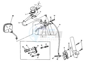 CANYON 500 drawing FRONT BRAKE SYSTEM