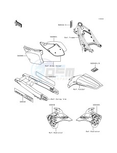 KX 125 J [KX125] (J1) [KX125] drawing LABEL