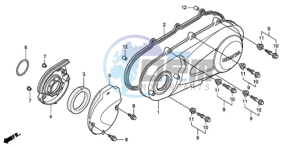 LEFT CRANKCASE COVER