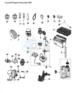 FIGHT 4 50 2T DARKSIDE drawing ELECTRIC PART