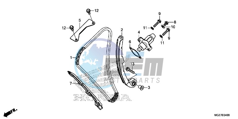 CAM CHAIN/ TENSIONER