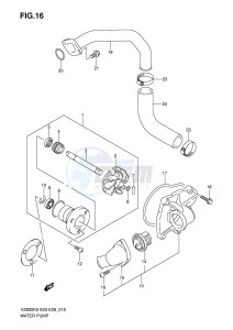 VZ800 (E3-E28) MARAUDER drawing WATER PUMP