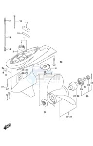 DF 90A drawing Gear Case