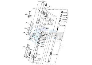 YZ F 450 drawing FRONT FORK